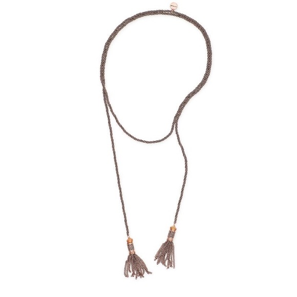 Alex ani wrap tassel necklace rose gold - Picture 3 of 3